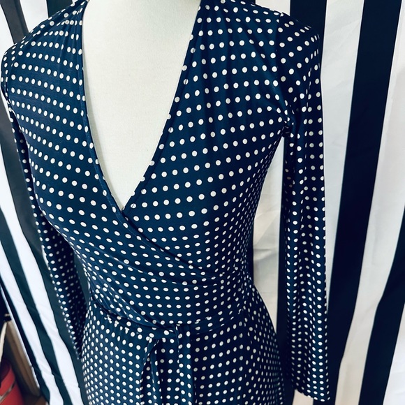 Veronica M. Polka Dot Pattern Wrap Dress - Picture 4 of 6